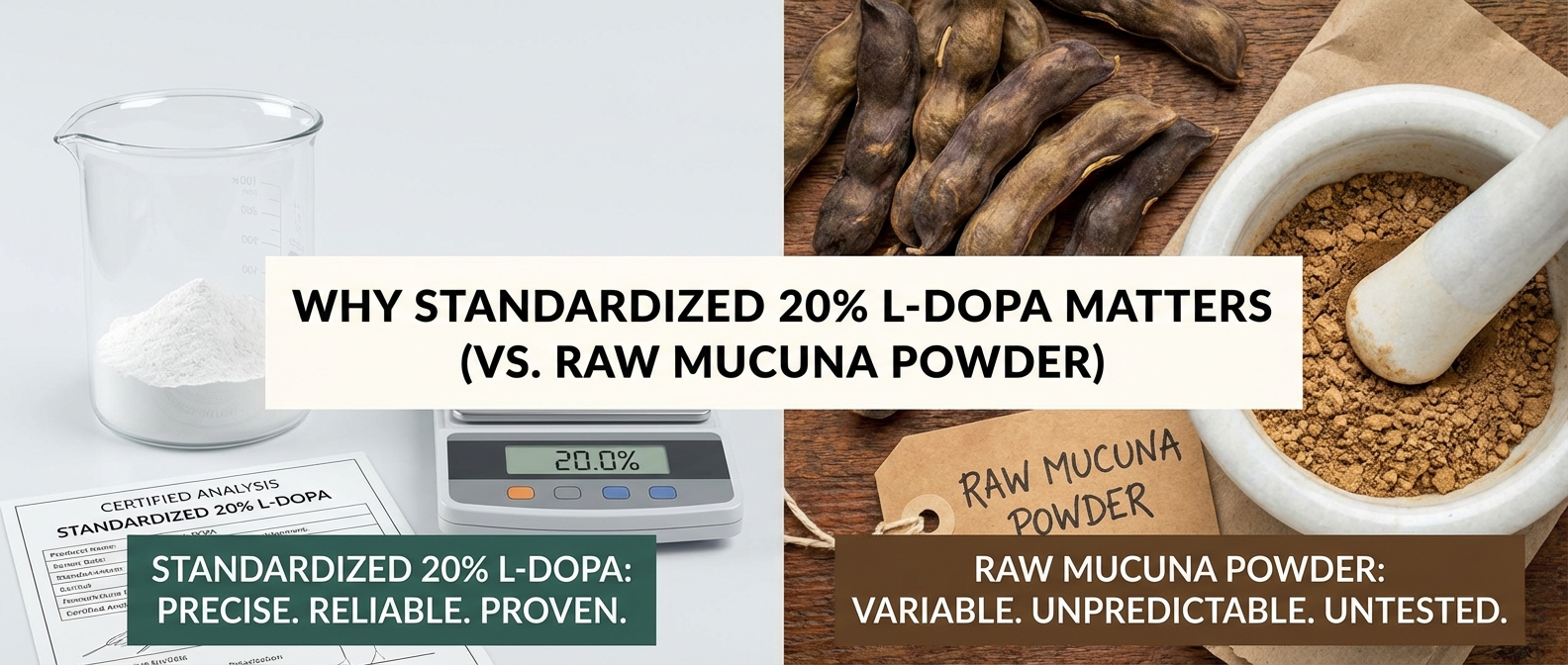 Why Standardized 20% L-Dopa Matters