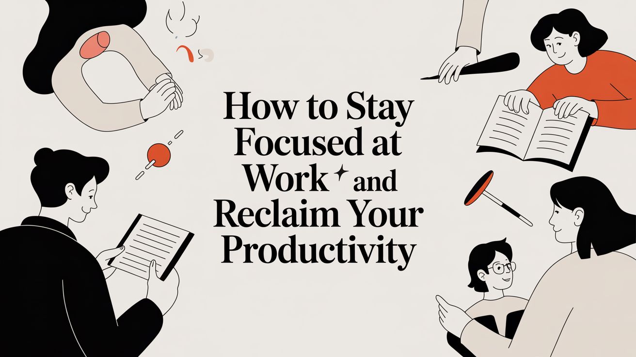 Tips for workplace focus and productivity