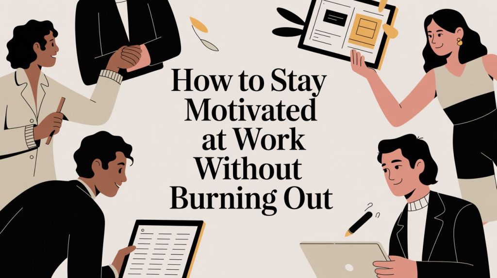 How to Stay Motivated at Work Without Burning Out